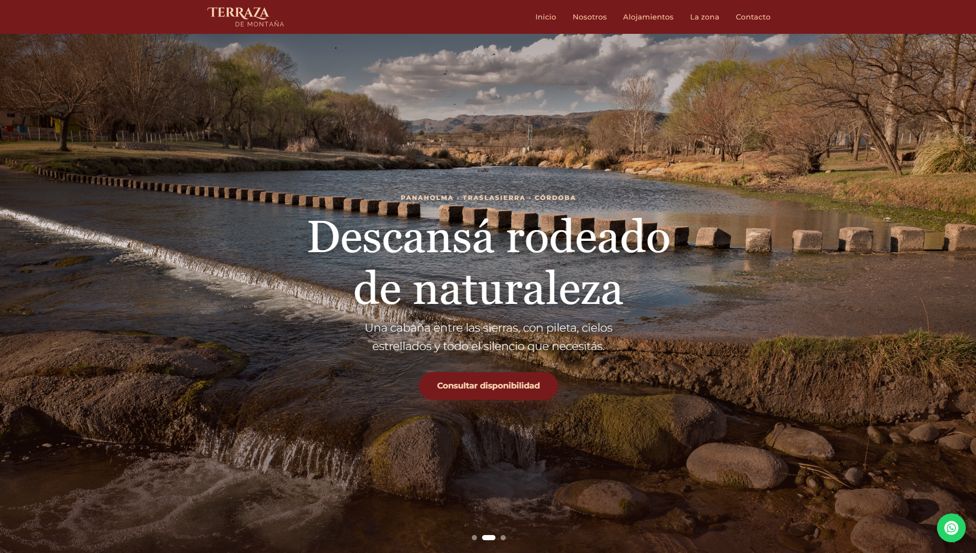 Sitio web para Terraza de Montaña